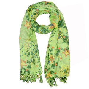 Love The Stars & Sea Green & Yellow Sarong Wrap